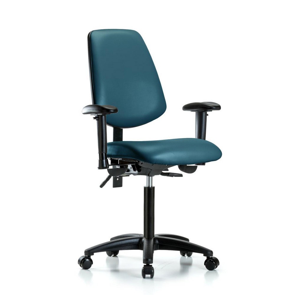 Task Chair: Vinyl, Marine Blue