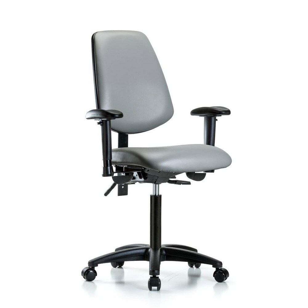 Task Chair: Vinyl, Sterling