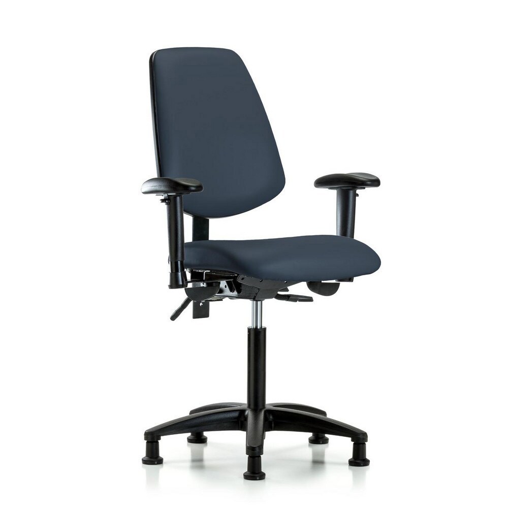 Task Chair: Vinyl, Imperial Blue
