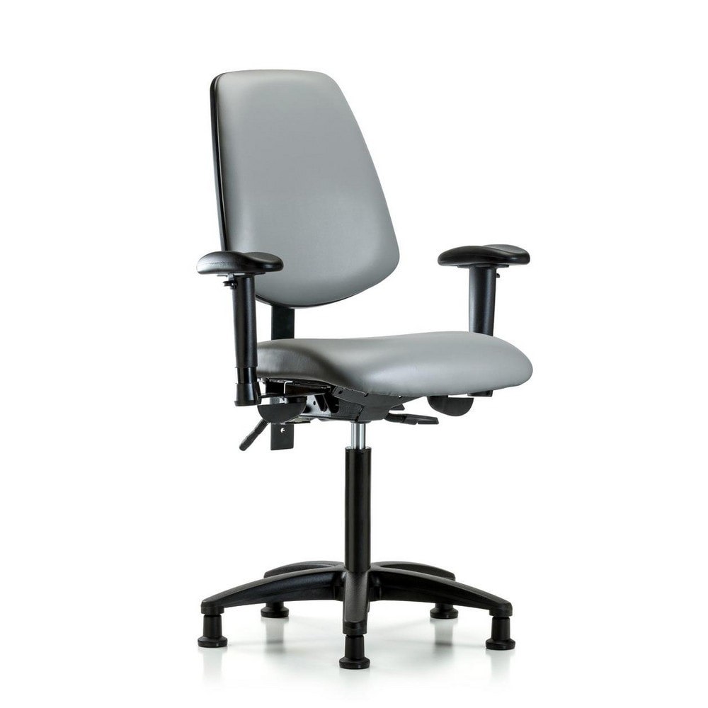 Task Chair: Vinyl, Sterling