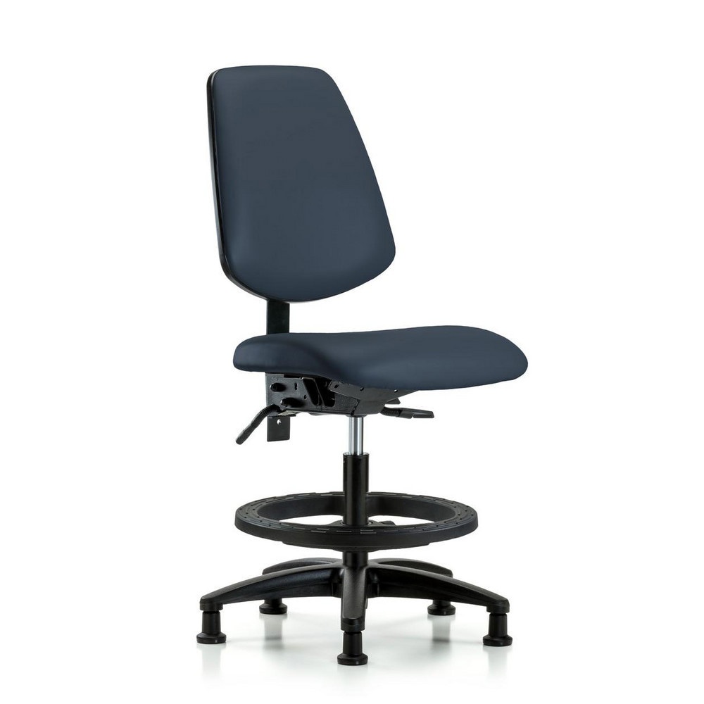 Task Chair: Vinyl, Imperial Blue