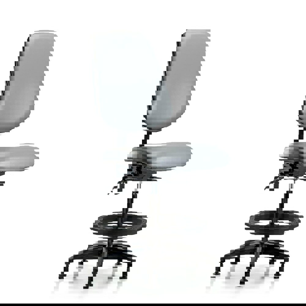 Task Chair: Vinyl, Sterling