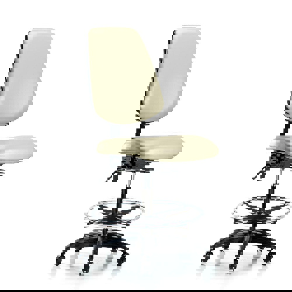 Task Chair: Vinyl, Adobe White