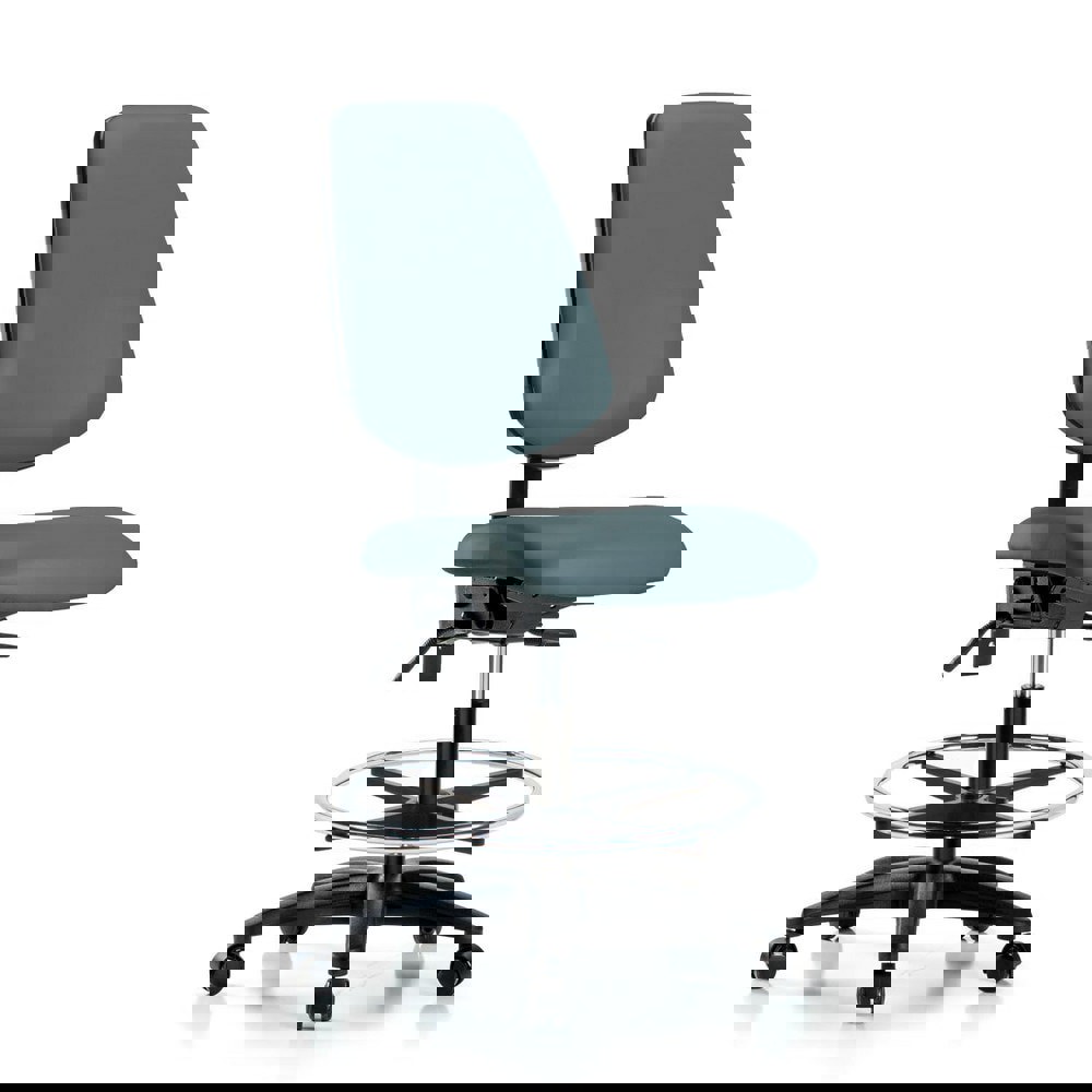 Task Chair: Vinyl, Colonial Blue