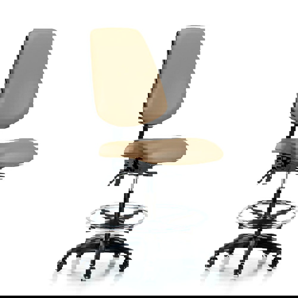 Task Chair: Vinyl, Taupe