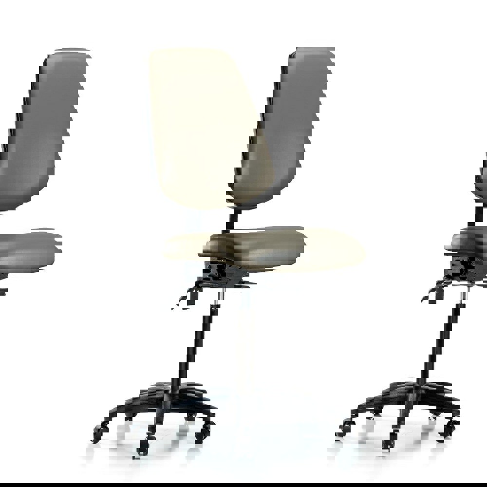 Task Chair: Vinyl, Taupe