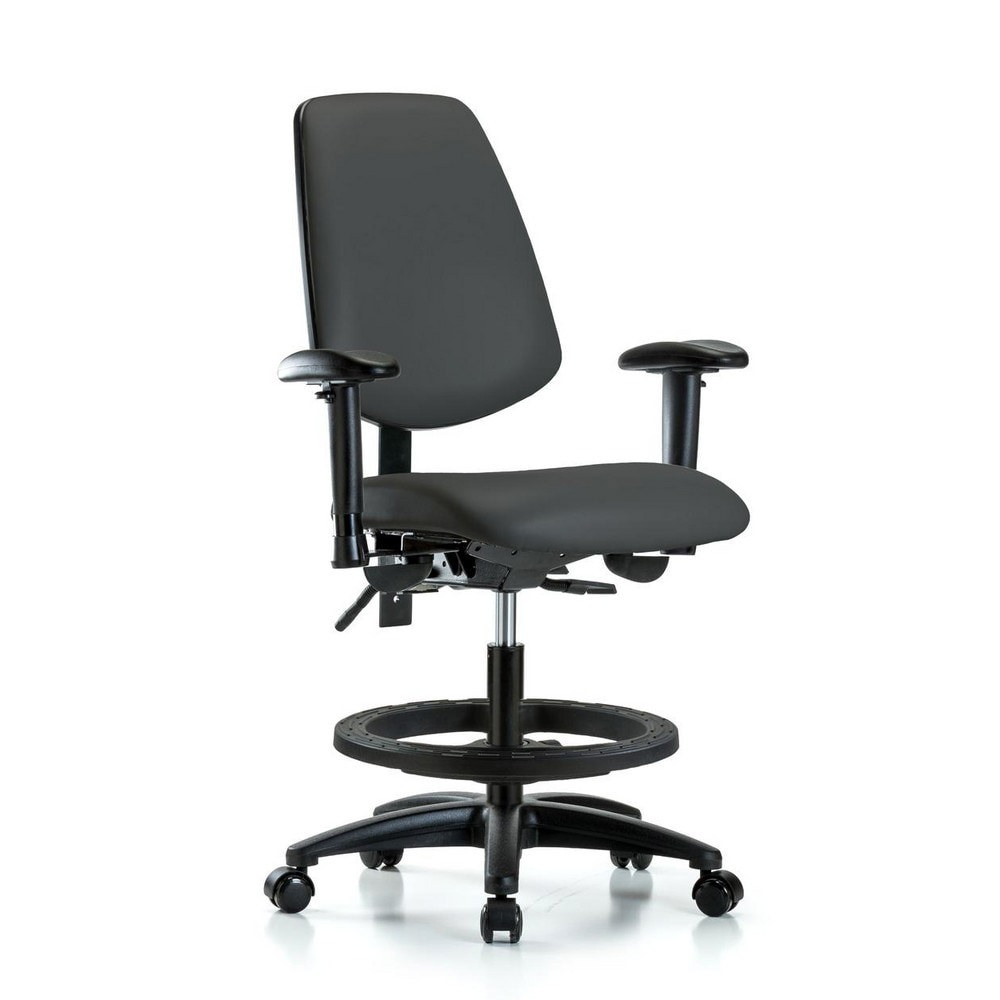Task Chair: Vinyl, Charcoal