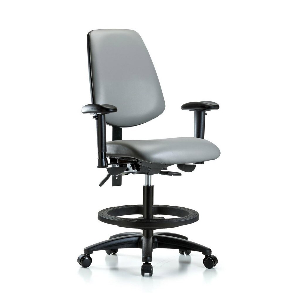 Task Chair: Vinyl, Sterling