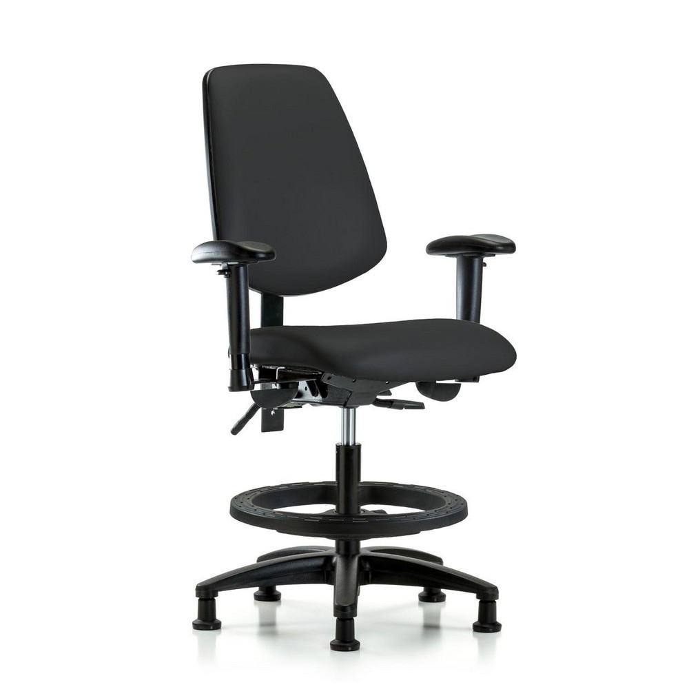 Task Chair: Vinyl, Black