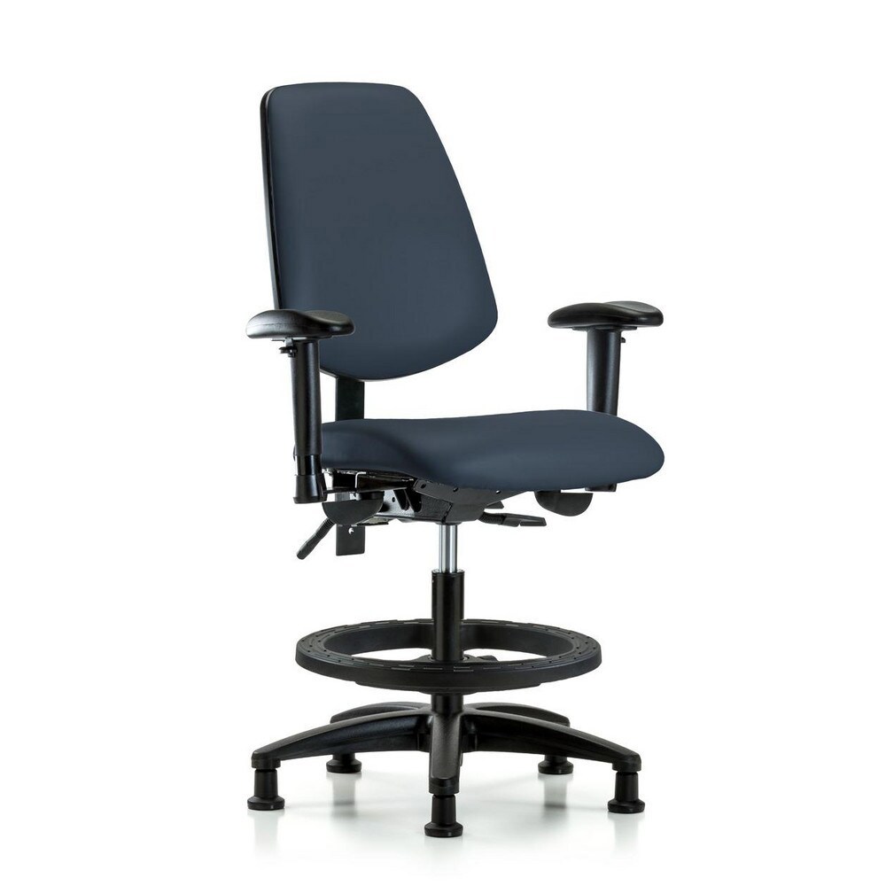 Task Chair: Vinyl, Imperial Blue