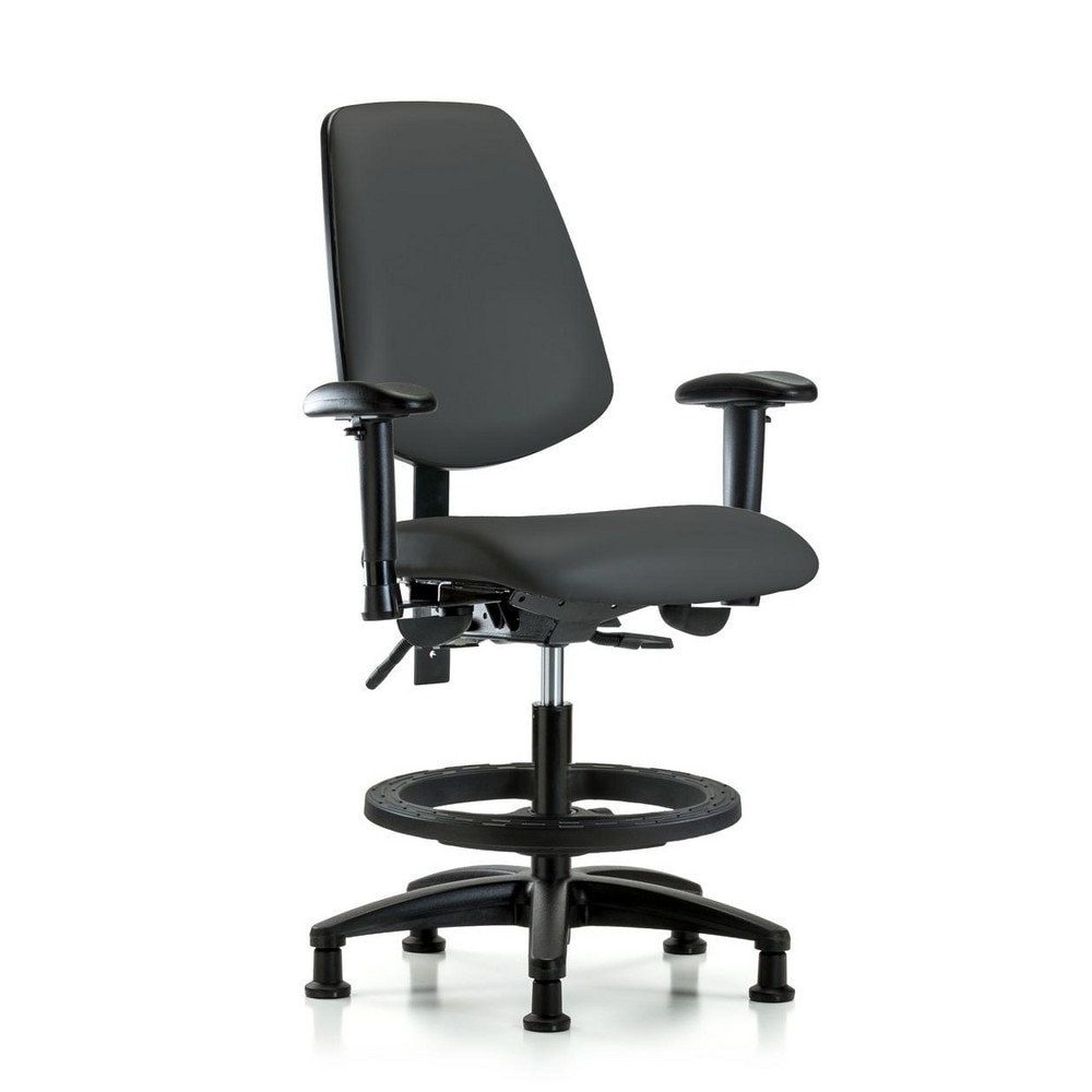 Task Chair: Vinyl, Charcoal