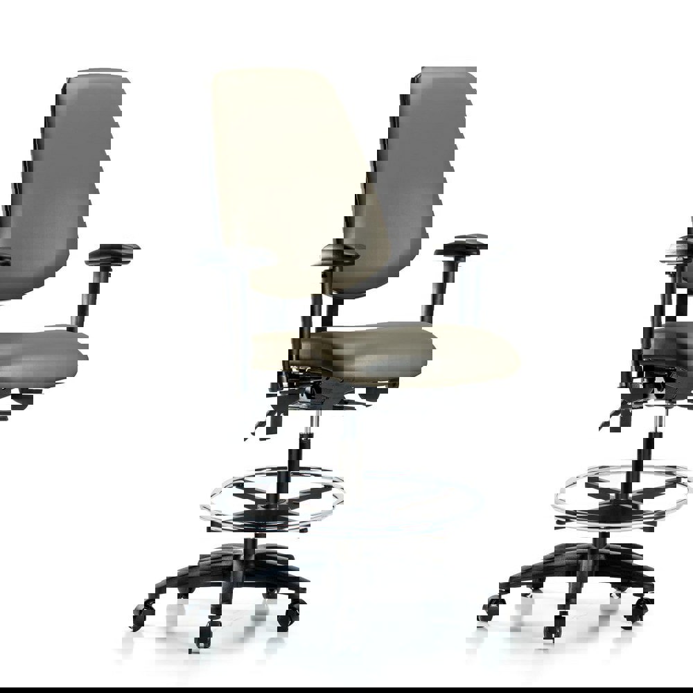 Task Chair: Vinyl, Taupe