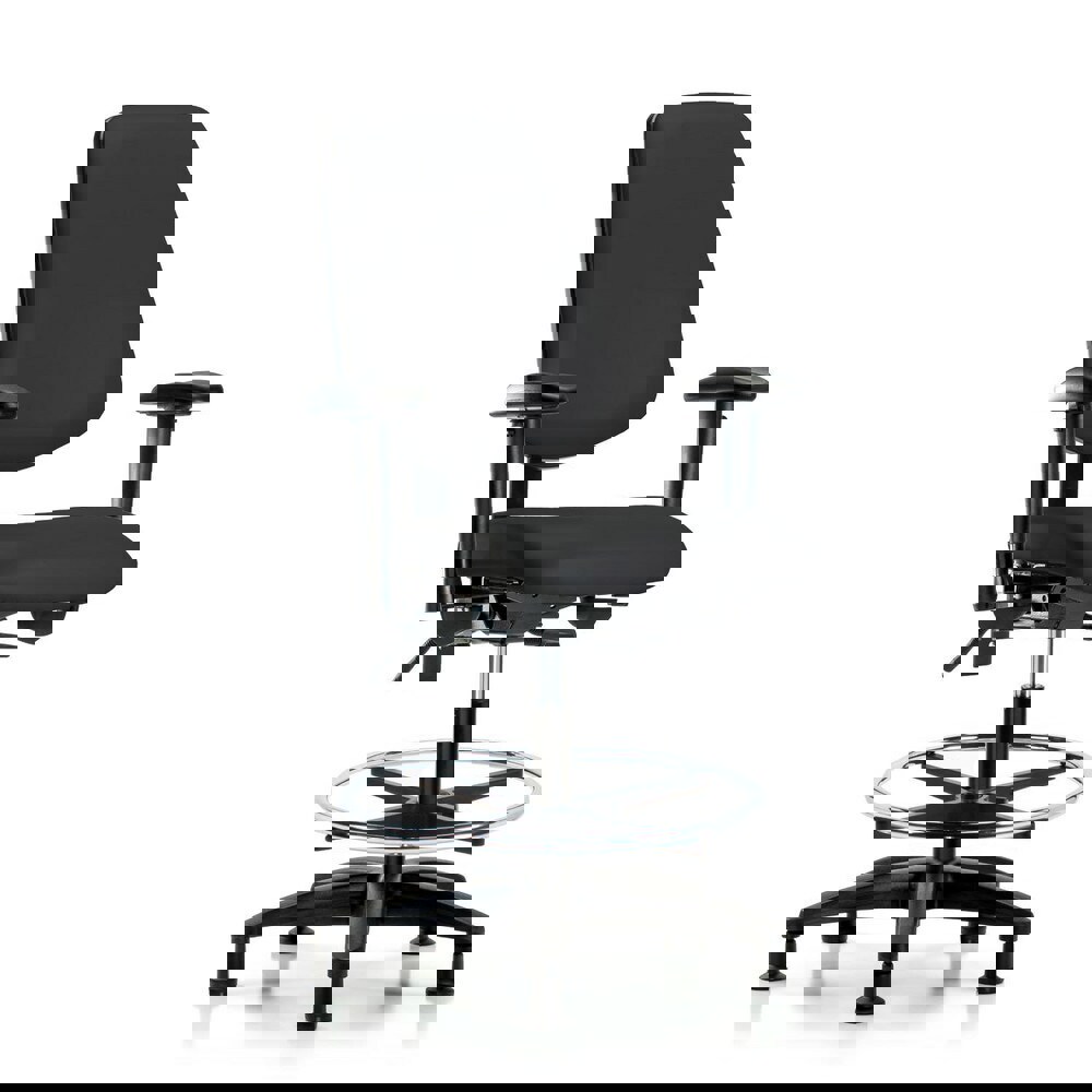 Task Chair: Vinyl, Black