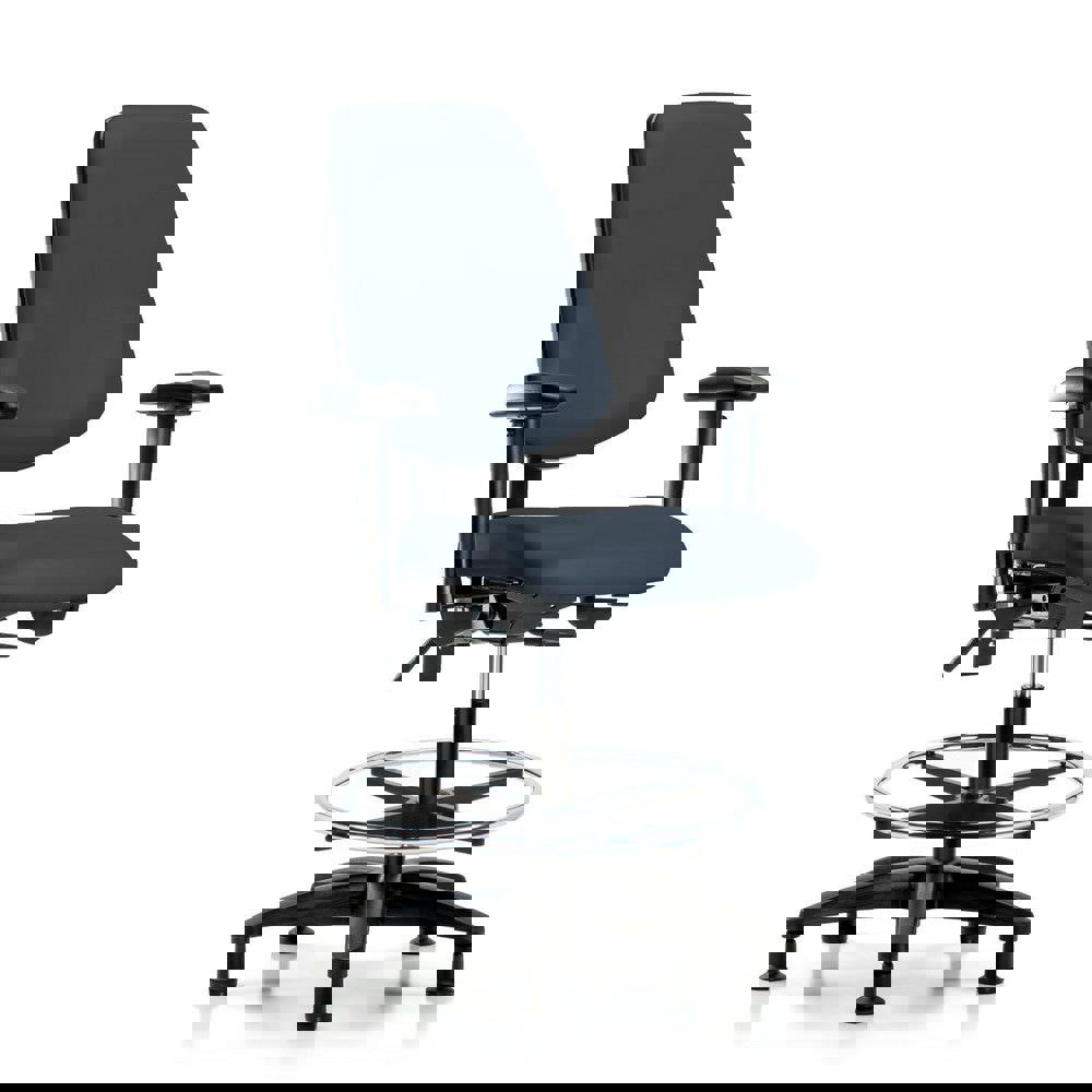 Task Chair: Vinyl, Imperial Blue