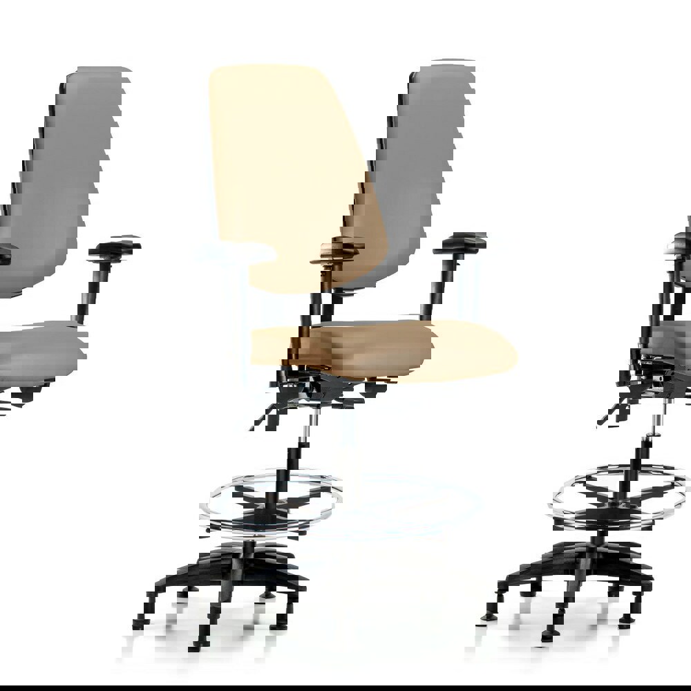 Task Chair: Vinyl, Taupe