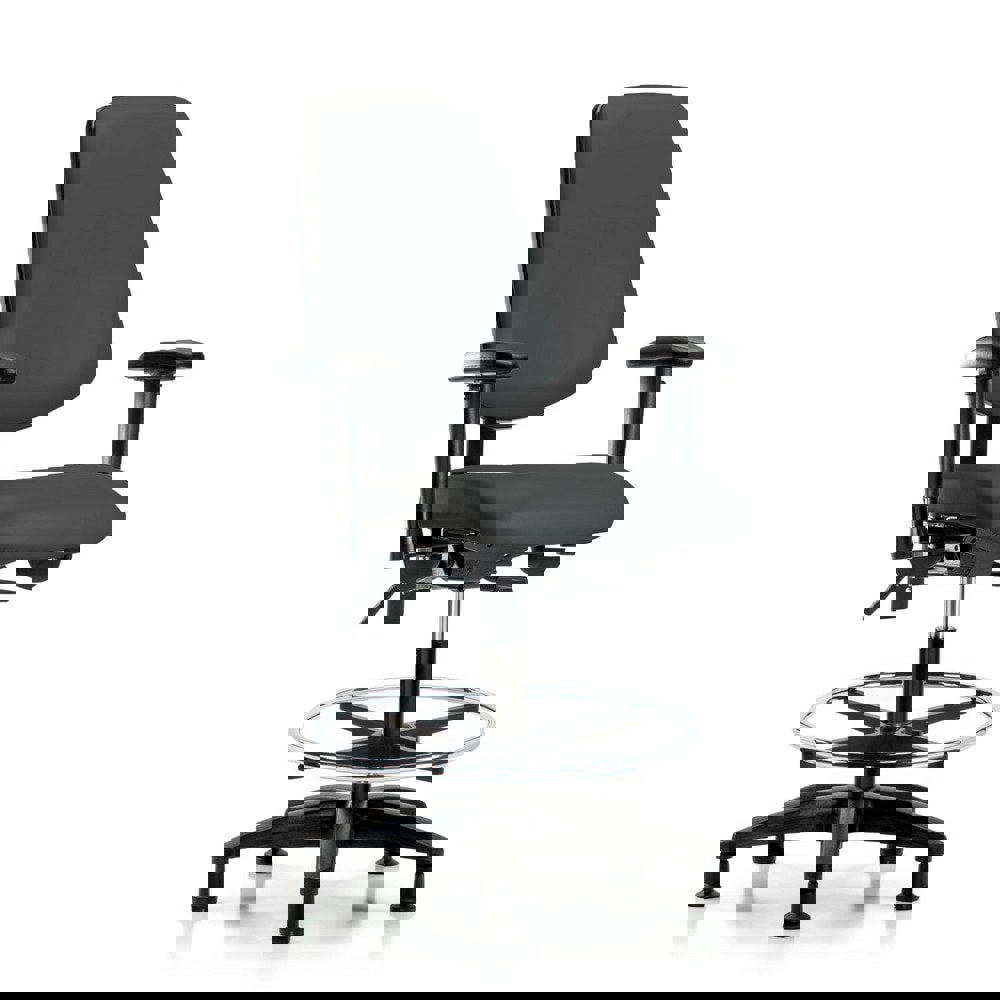 Task Chair: Vinyl, Charcoal