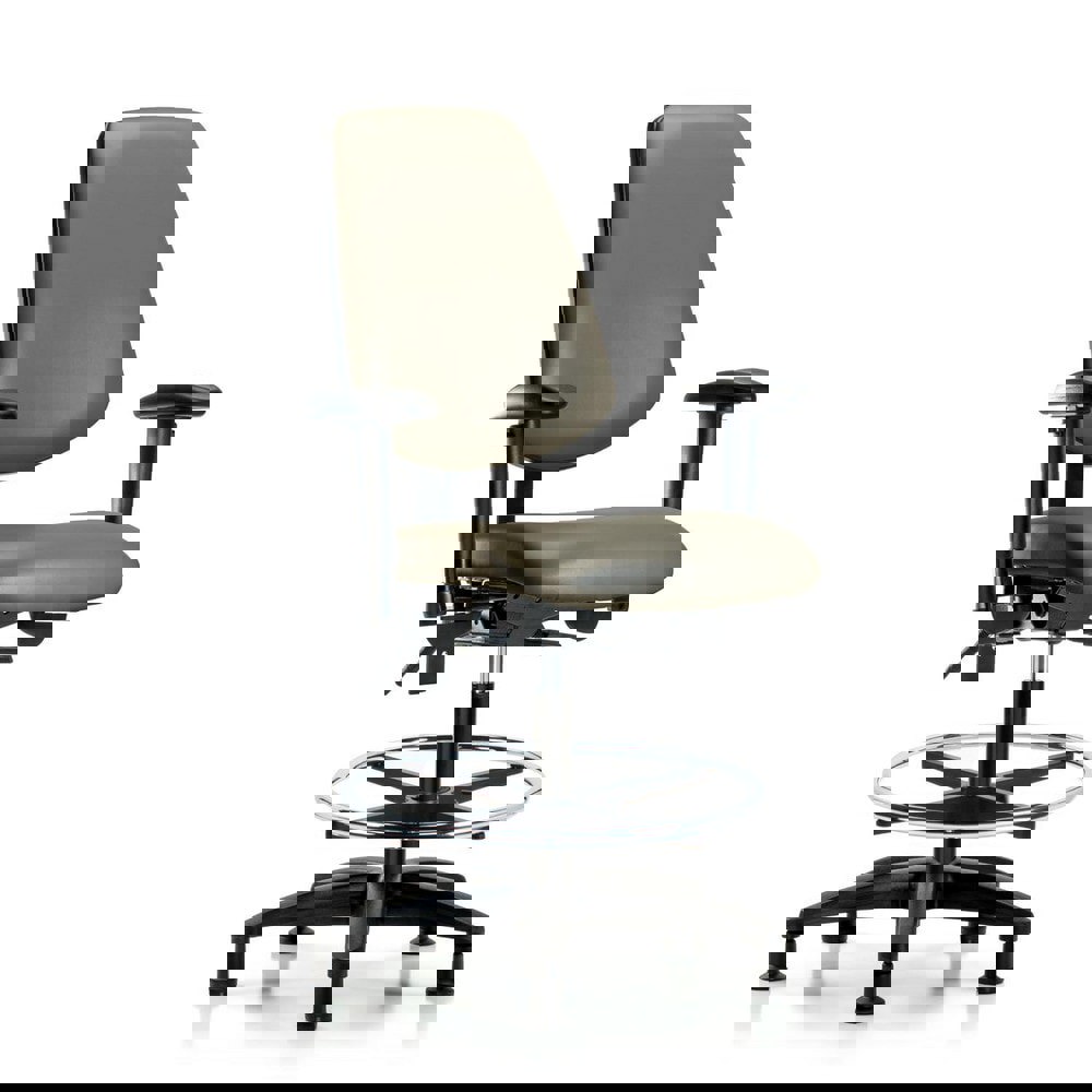 Task Chair: Vinyl, Taupe