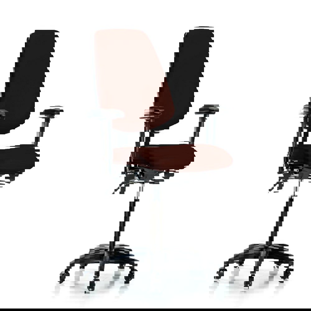 Task Chair: Vinyl, Burgundy