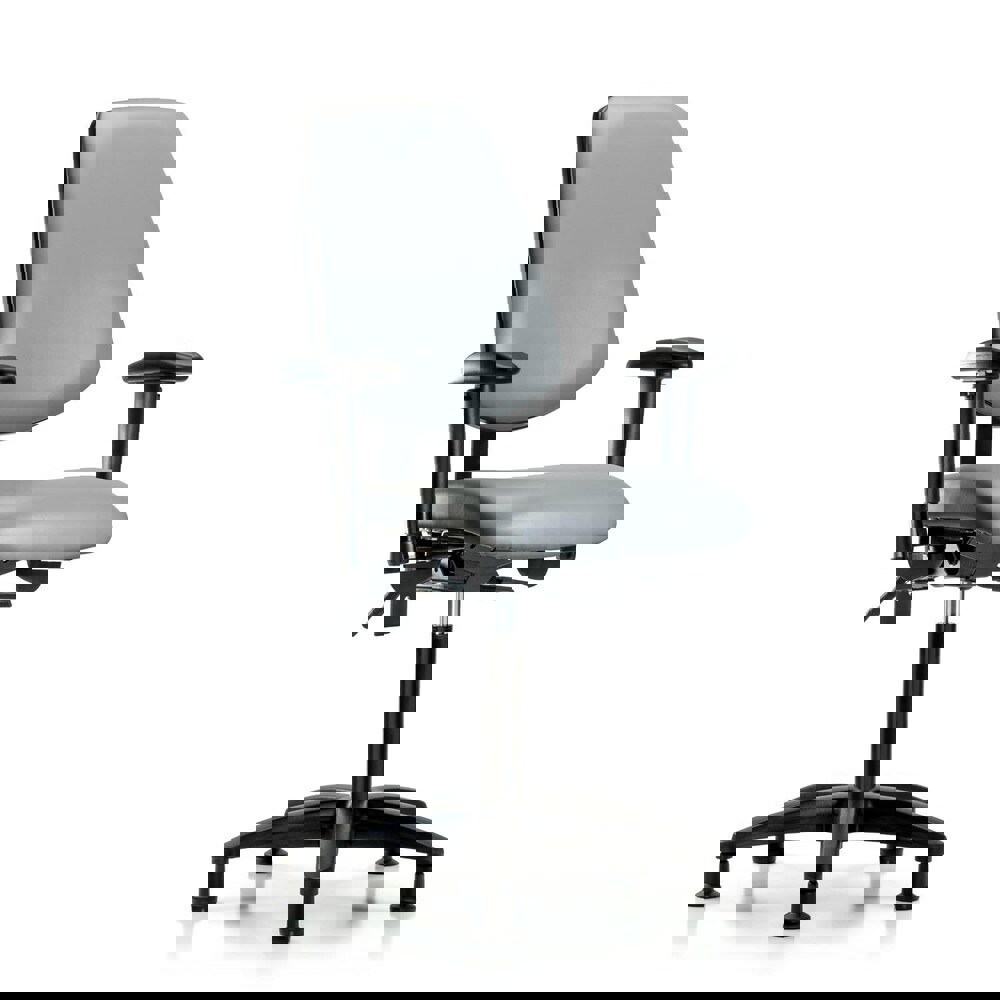 Task Chair: Vinyl, Sterling