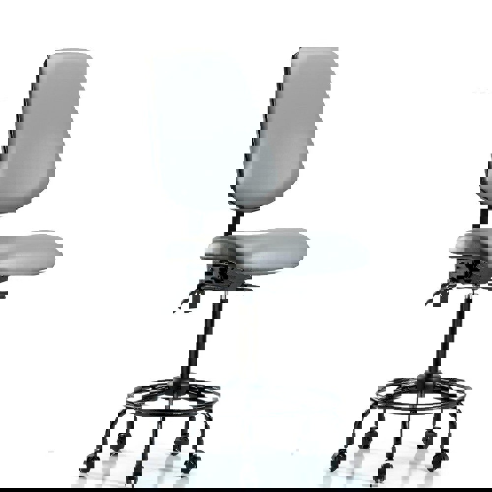 Task Chair: Vinyl, Sterling