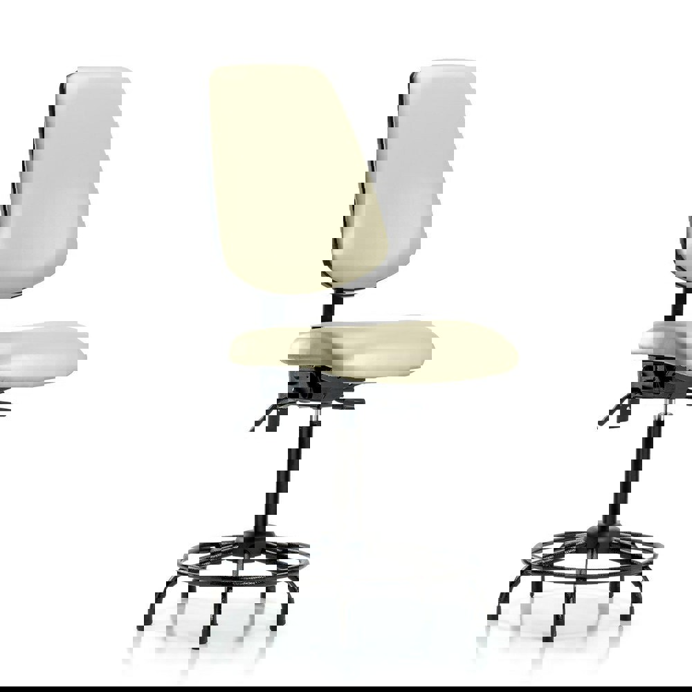 Task Chair: Vinyl, Adobe White