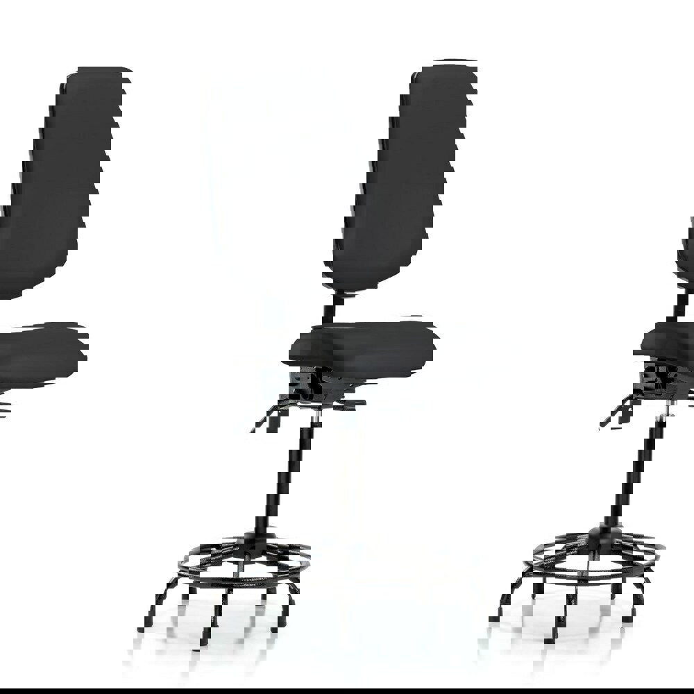 Task Chair: Vinyl, Black