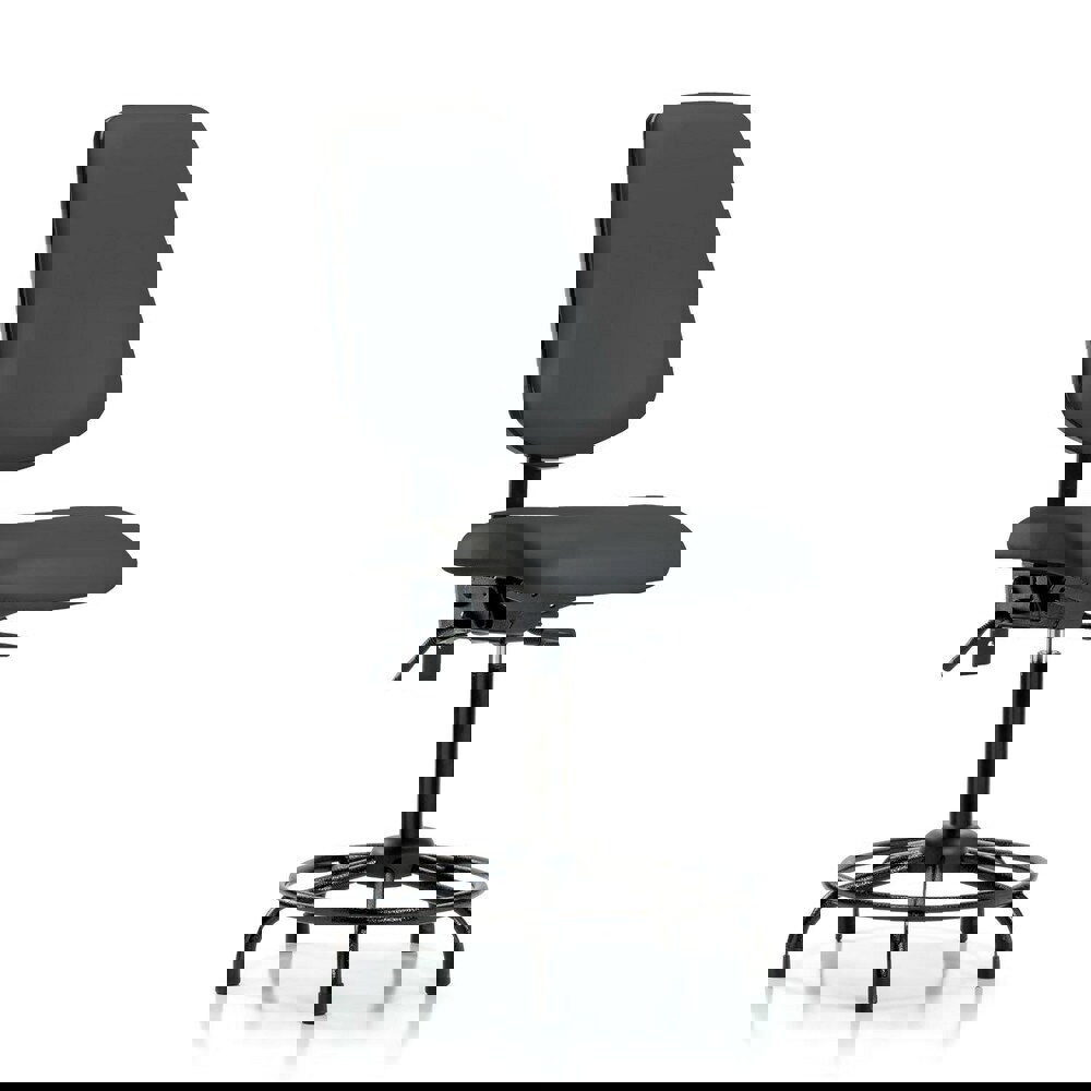 Task Chair: Vinyl, Charcoal