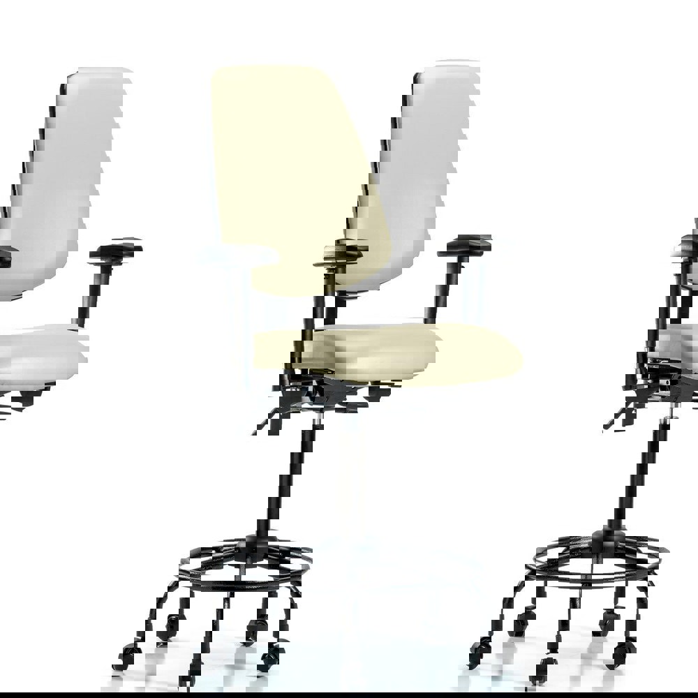 Task Chair: Vinyl, Adobe White