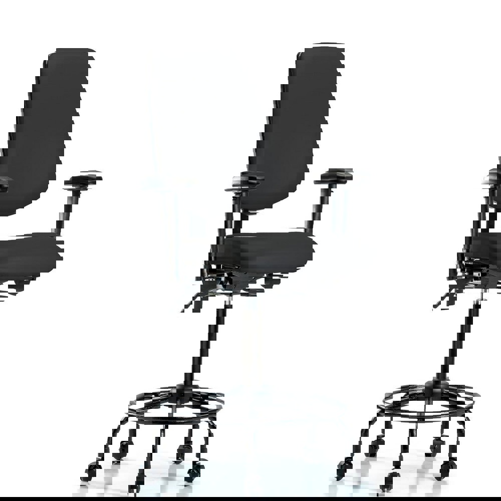 Task Chair: Vinyl, Black