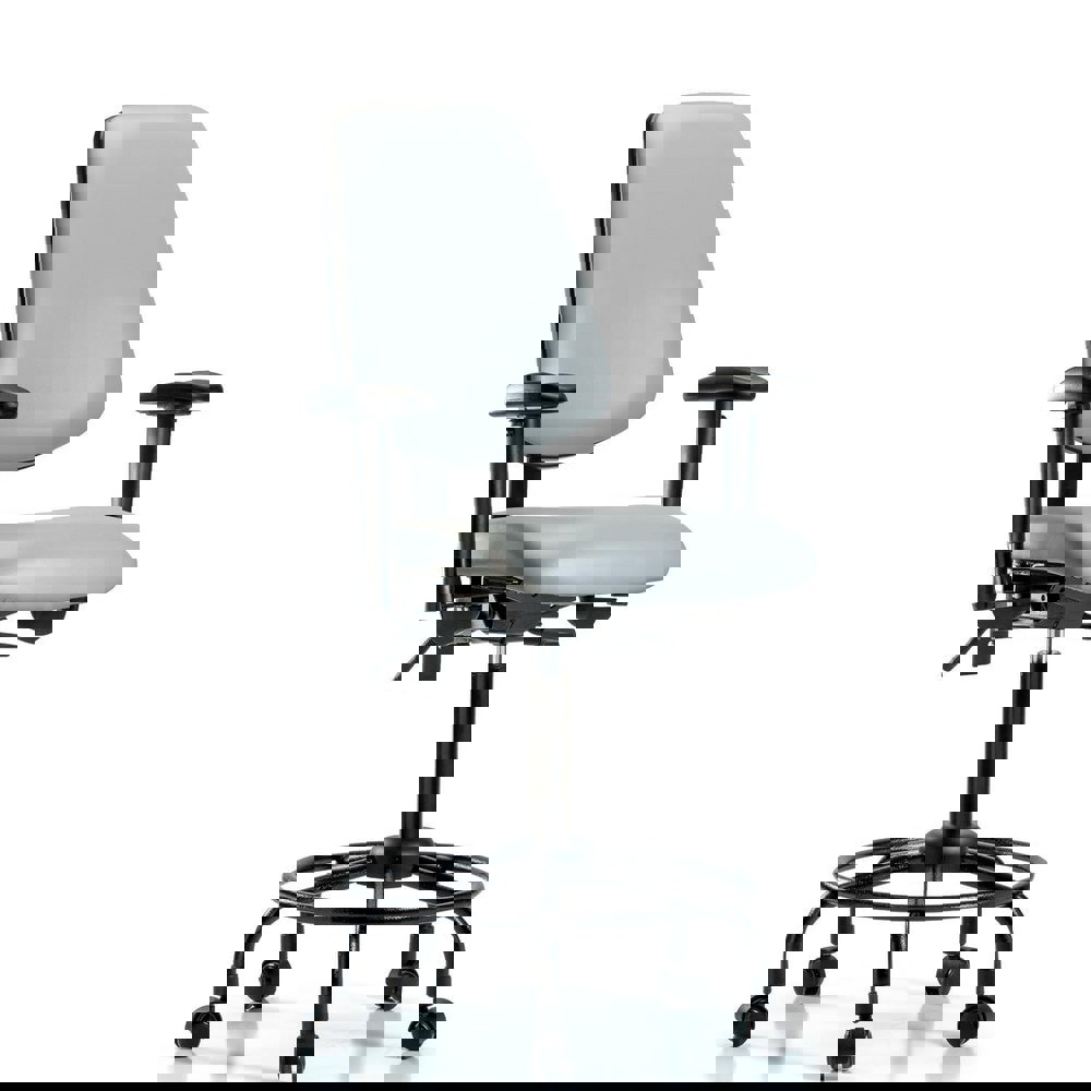 Task Chair: Vinyl, Dove