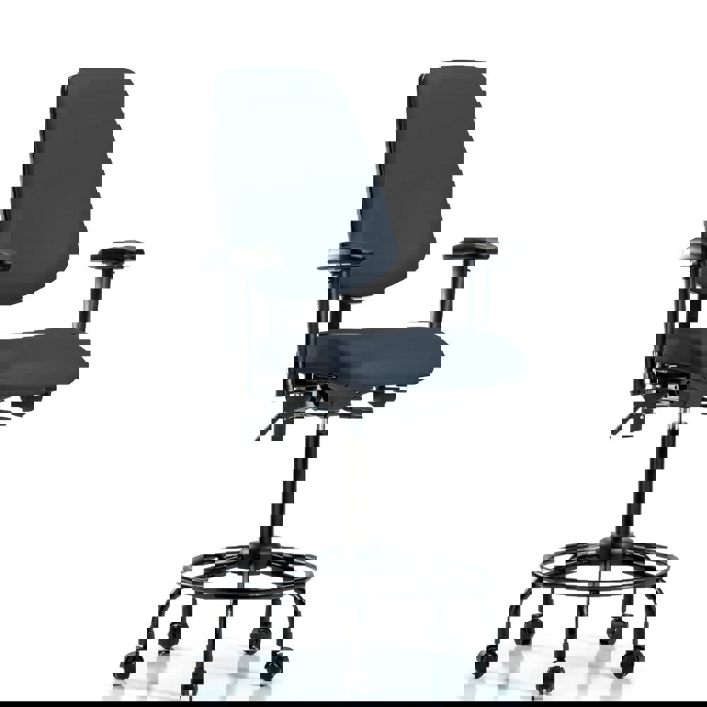 Task Chair: Vinyl, Imperial Blue