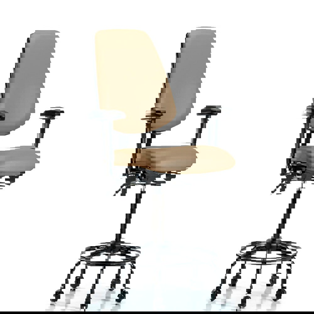 Task Chair: Vinyl, Taupe