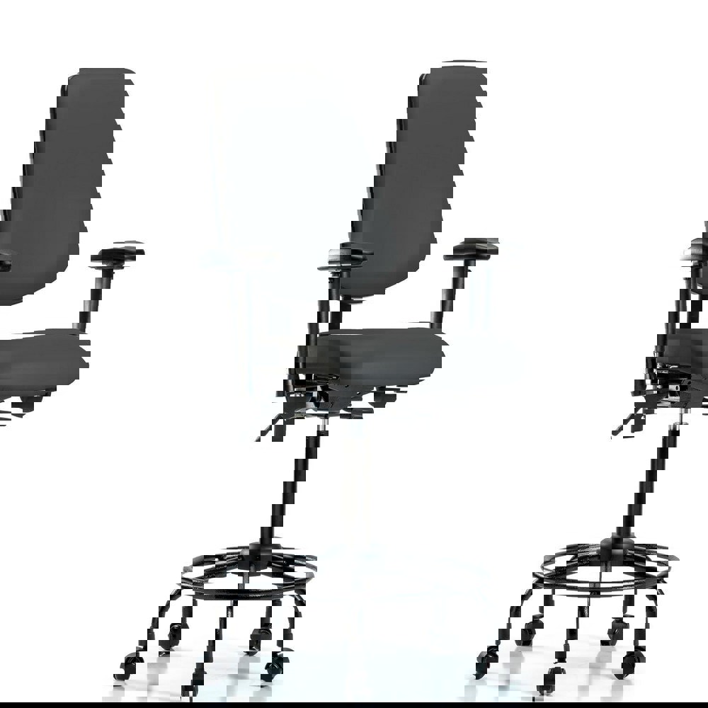 Task Chair: Vinyl, Charcoal