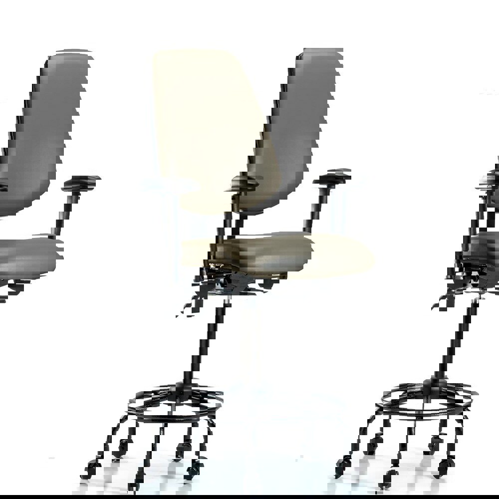 Task Chair: Vinyl, Taupe