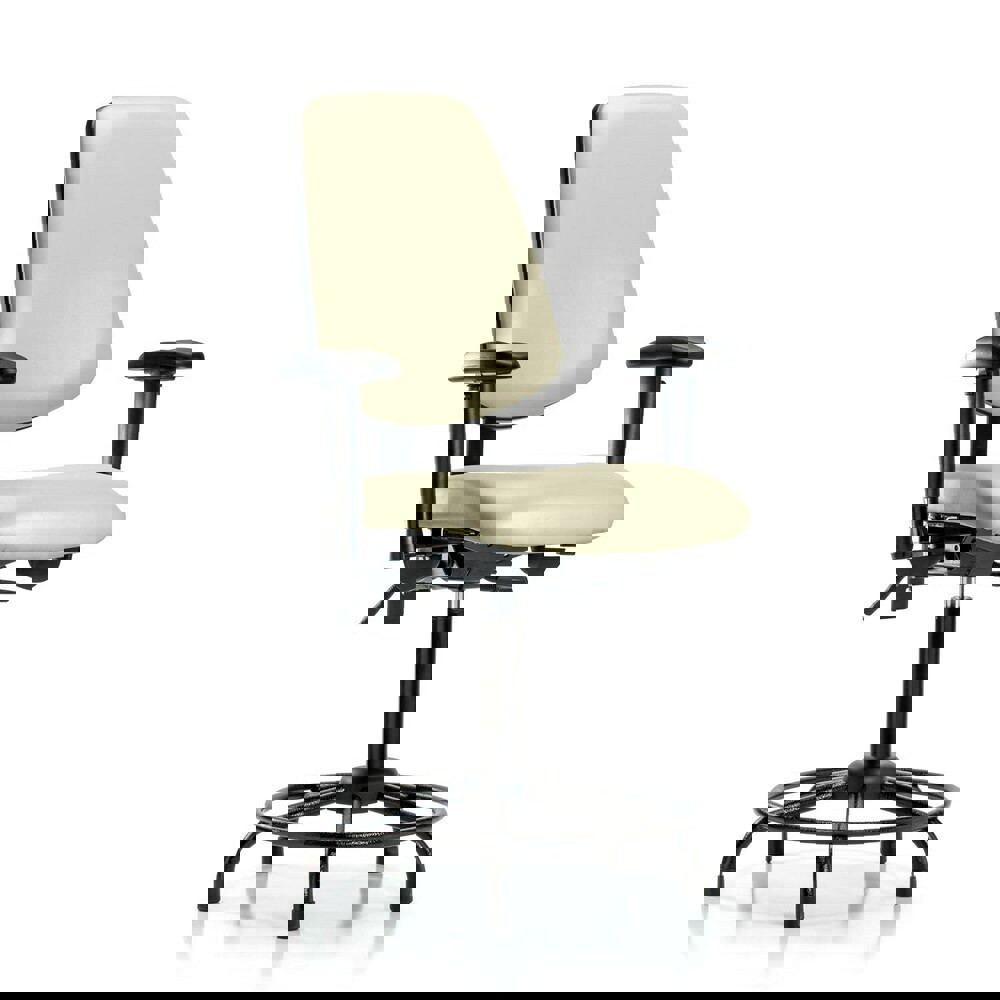 Task Chair: Vinyl, Adobe White