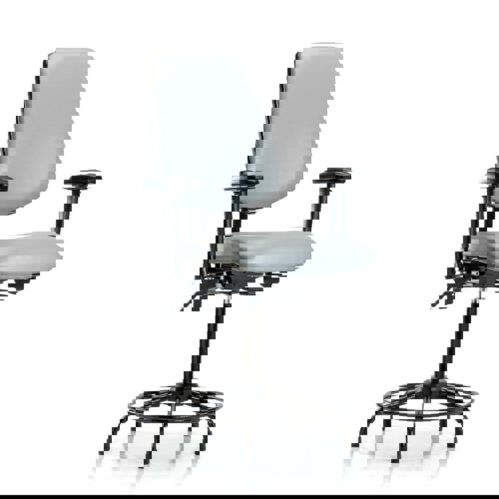 Task Chair: Vinyl, Dove