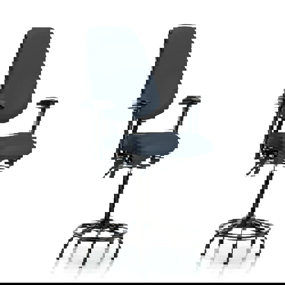 Task Chair: Vinyl, Imperial Blue