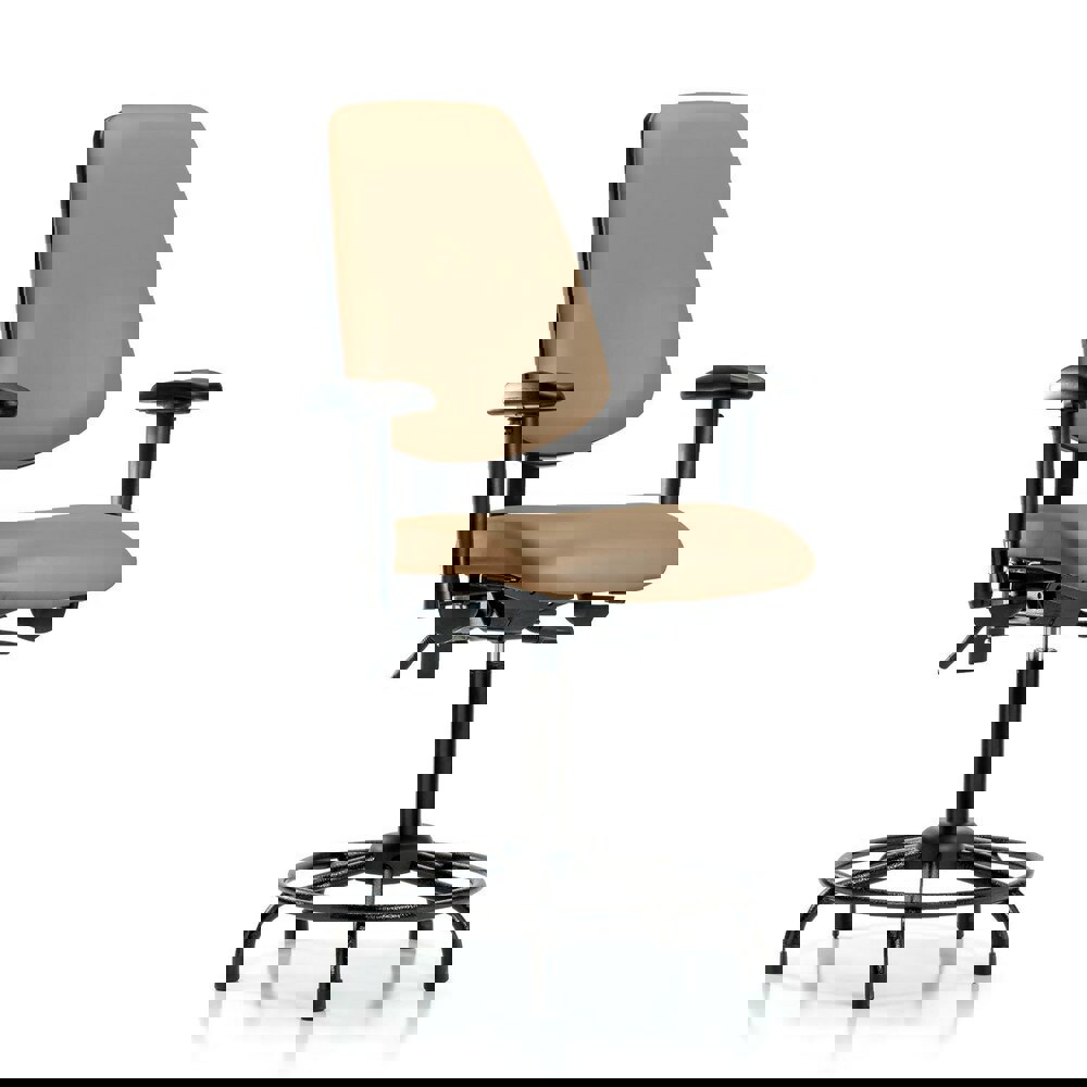 Task Chair: Vinyl, Taupe