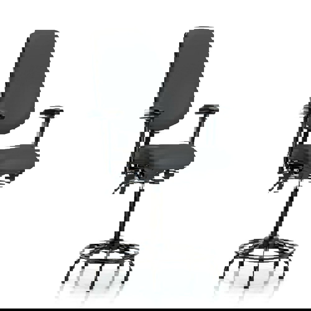 Task Chair: Vinyl, Charcoal