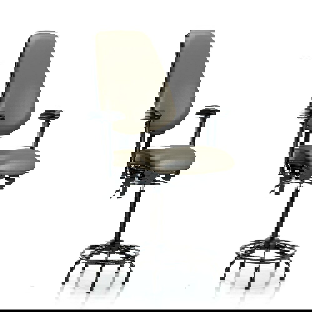 Task Chair: Vinyl, Taupe