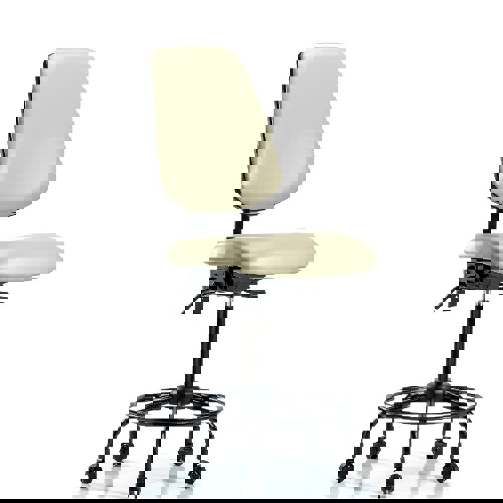 Task Chair: Vinyl, Adobe White