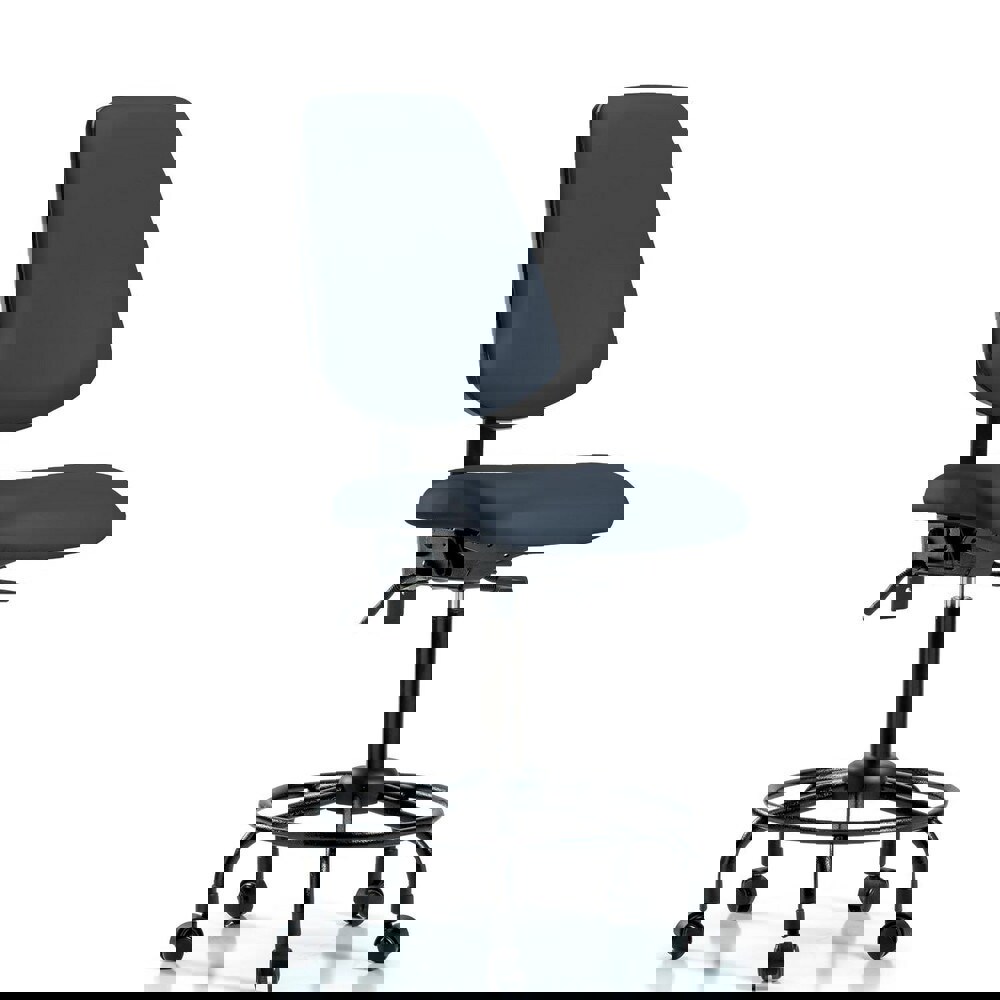 Task Chair: Vinyl, Imperial Blue