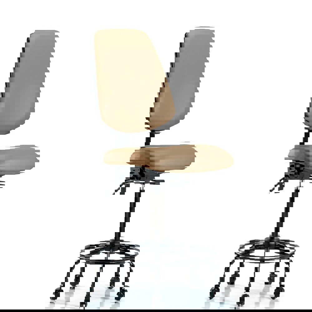 Task Chair: Vinyl, Taupe