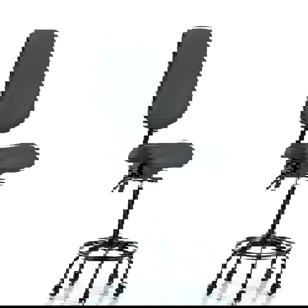 Task Chair: Vinyl, Charcoal