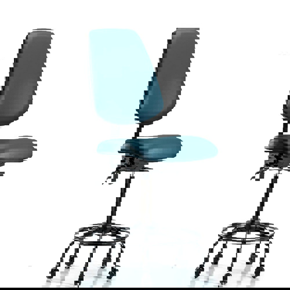 Task Chair: Vinyl, Marine Blue