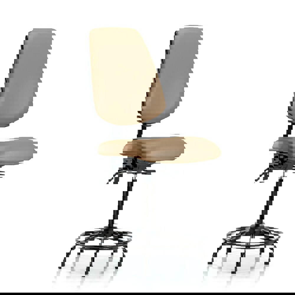 Task Chair: Vinyl, Taupe