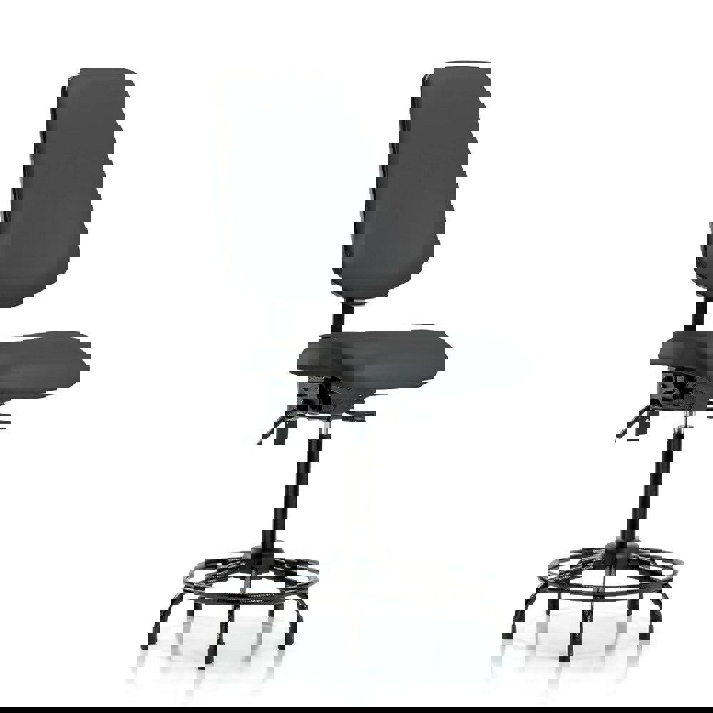 Task Chair: Vinyl, Charcoal