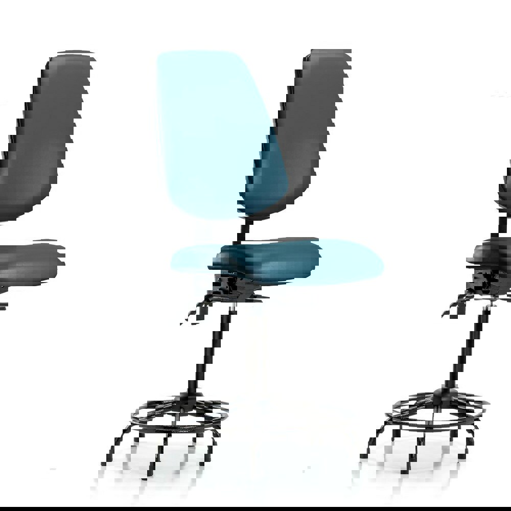 Task Chair: Vinyl, Marine Blue