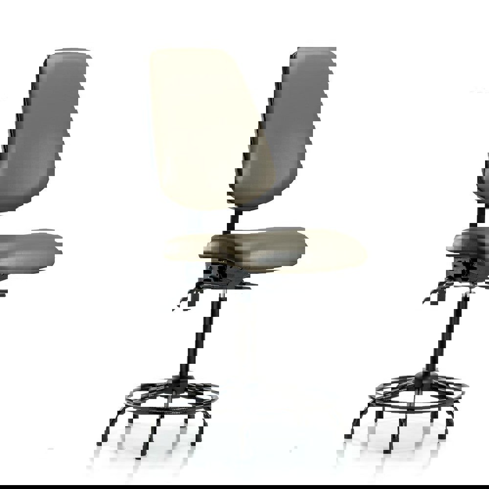 Task Chair: Vinyl, Taupe