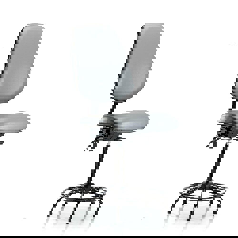 Task Chair: Vinyl, Sterling